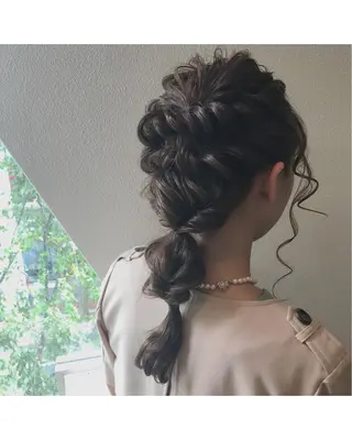 ヘアアレンジ lani ブリーチ /ダブルカラーのヘアスタイル