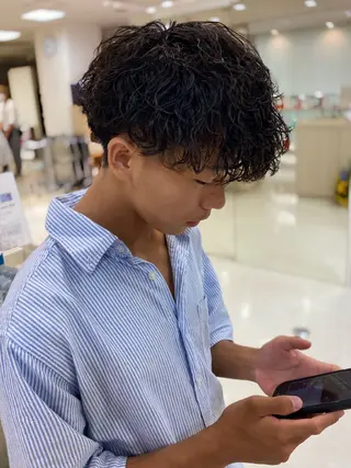 ミディアム パーマ お悩み解決美容師🦚 片山/銀座/有楽町のヘアスタイル