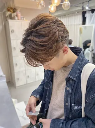 パーマ メンズ XELM高崎 🤍Kyokaのヘアスタイル