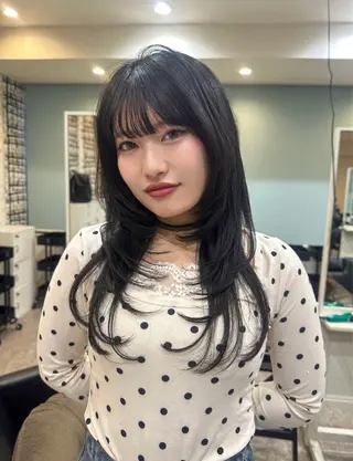 ロング カラー ミルキーな暖色 🩰 girly ♡ ノアのヘアスタイル