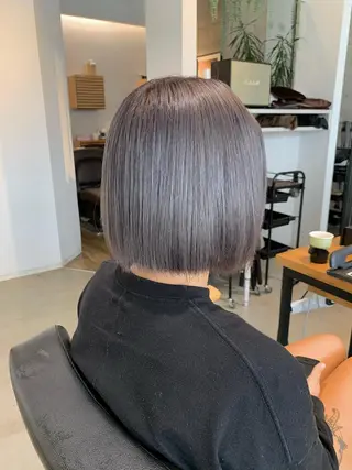ショート カラー ✂︎ 艶カラー /透明感カラーのヘアスタイル