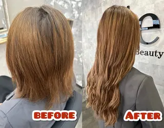 ロング 岡田 麗華のヘアスタイル