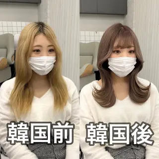 ミディアム カラー ヘアアレンジ メンズ 韓国ヘア×2way 🇰🇷和知拓郎のヘアスタイル