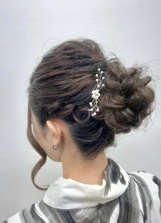 ヘアアレンジ ダブルスキルエクステ /羽エクステ白石宇由のヘアスタイル