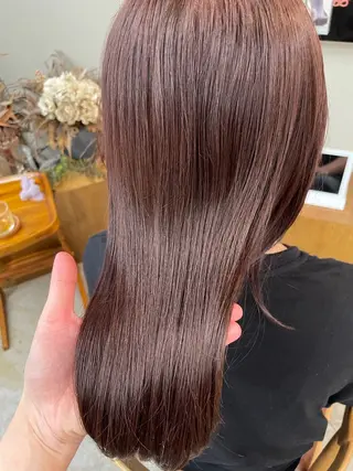 ミディアム カラー 山下 悠月のヘアスタイル