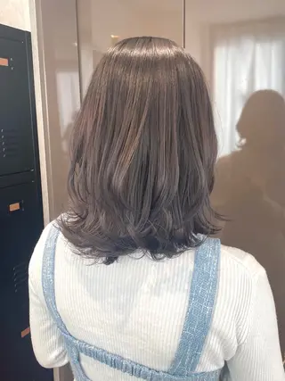 ミディアム カラー 透明感カラー/韓国 ヘア🩶yuri🩵のヘアスタイル