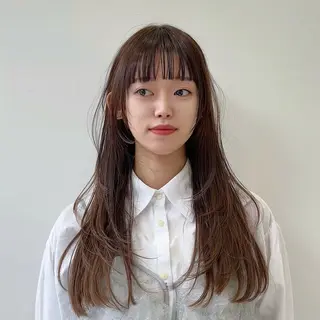 ロング ニュアンスパーマ/ フェザーパーマ/平木のヘアスタイル