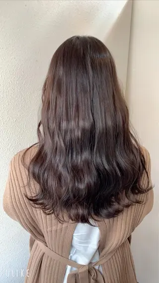 セミロング 西村 弘輝 パーマ/艶髪カラーのヘアスタイル