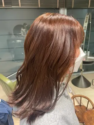 ロング カラー 菊池 菜月のヘアスタイル