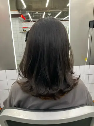 セミロング 河合 郁生のヘアスタイル