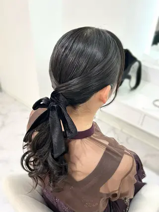 ロング ヘアアレンジ ヘアセット専門店 Rのヘアスタイル