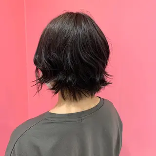 ショート カラー 韓国風ハッシュカット 似合わせレイヤー池袋のヘアスタイル