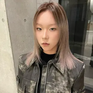 ミディアム カラー ヘアアレンジ Mizobe misakiのヘアスタイル
