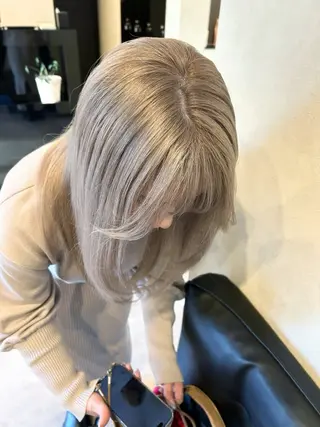 ロング カラー ナカジマ ナナのヘアスタイル
