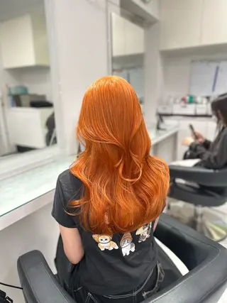 セミロング カラー ❄最強かわいいカラー ❄️MINA❄️のヘアスタイル