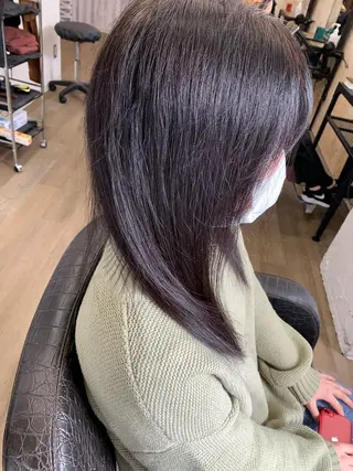 セミロング カラー ヘアアレンジ チバ ヒロトのヘアスタイル
