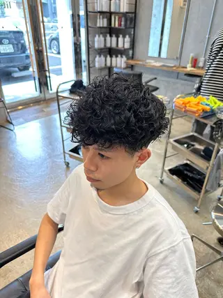 ショート パーマ メンズ 倉持誠也 ショートスタイル特化のヘアスタイル