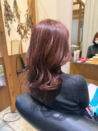 セミロング カラー 🤍江坂 ハヤシアヤナ🤍のヘアスタイル