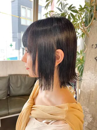 ショート レイヤー特化/小顔顔 周り/セノ/表参道のヘアスタイル