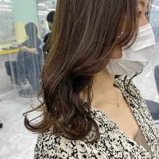 セミロング カラー ヘアアレンジ mai🍑暖色カラー /レイヤー💖のヘアスタイル
