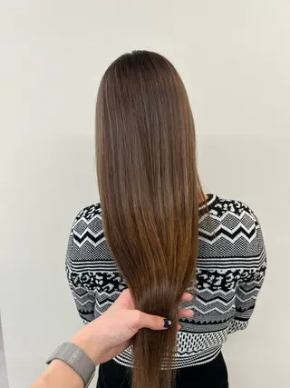 ロング カラー ブリーチカラー🦋‪ 田中さくらのヘアスタイル