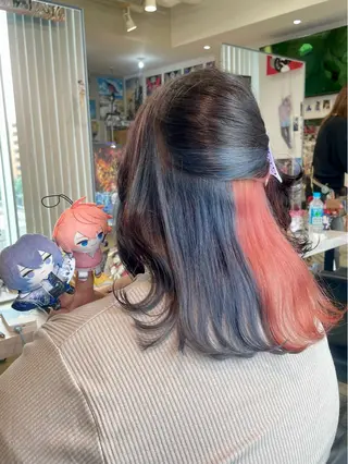 セミロング カラー 似合わせカット/ デザインカラー🦄のヘアスタイル