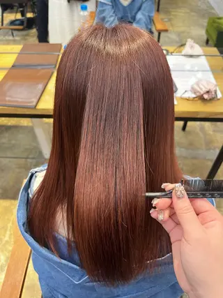 ミディアム 坂下 かのんのヘアスタイル
