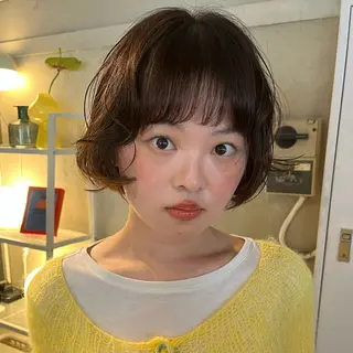 ショート ボブハイトーン🦖 デザインMAMIのヘアスタイル