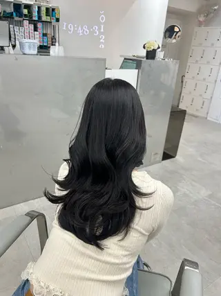 セミロング カラー ♡透明感/艶カラー /haruka♡のヘアスタイル