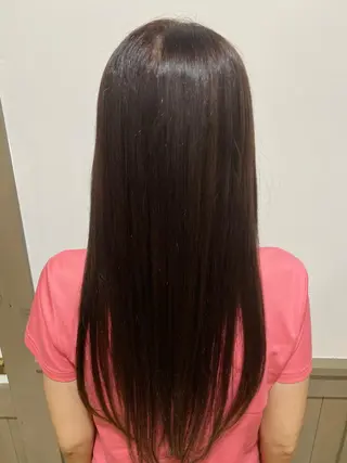 ロング カラー TJ天気予報5mm 森　瑞希のヘアスタイル