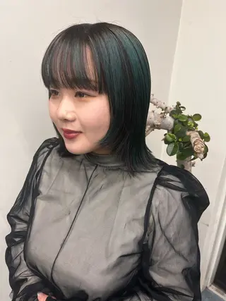 ミディアム カラー タケ/ボブショート モデル募集のヘアスタイル