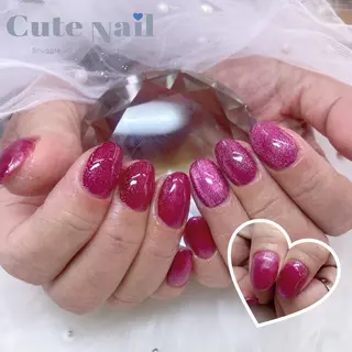 ネイル ️🫧もこ 艶感ネイル🫧のネイルデザイン