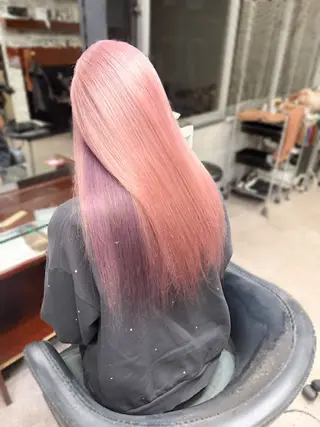 ロング カラー ハイトーンエクステ 🎩カズキ🎩のヘアスタイル