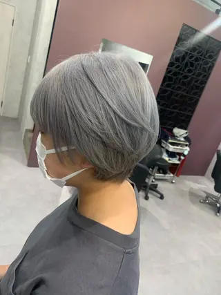 ショート 酸性ストレート 髪質改善のヘアスタイル
