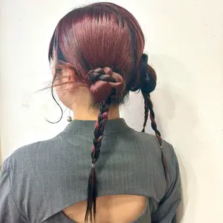 ヘアアレンジ ゆるふわパーマ🌼 アレンジ🌼リョウカのヘアスタイル