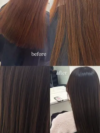 ロング カラー ボブ/顔周りレイヤー asuka🫧のヘアスタイル