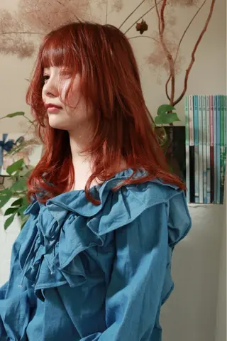 ロング カラー ooitヨシダ ミナミのヘアスタイル