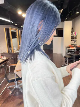 ミディアム オカモト ミユウのヘアスタイル