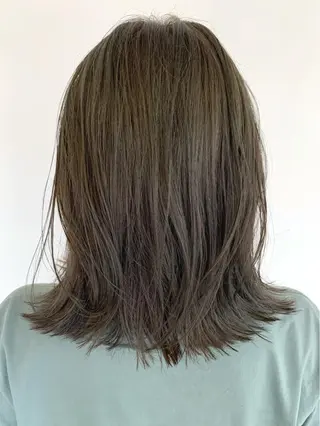 ミディアム フリーランス 美容師 cayocoのヘアスタイル