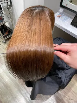 ロング カラー k-twoたき✨艶感 カラー/美髪矯正のヘアスタイル
