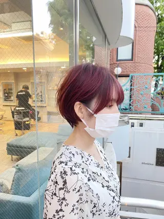 ショート ショート/レイヤー カット/服部タカノリのヘアスタイル