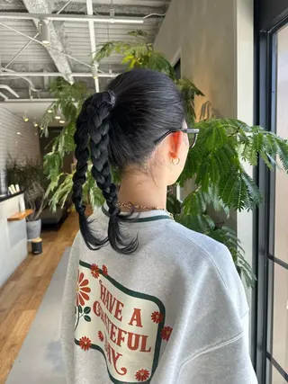 ミディアム カラー Nikiita リコのヘアスタイル
