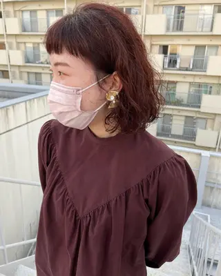 ミディアム カラー ﾊｲﾄｰﾝ/ｼｮｰﾄ 村上淳乃🐥のヘアスタイル