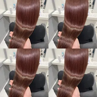 セミロング カラー ✨縮毛矯正✖︎顔周り レイヤー✨ナカムラのヘアスタイル