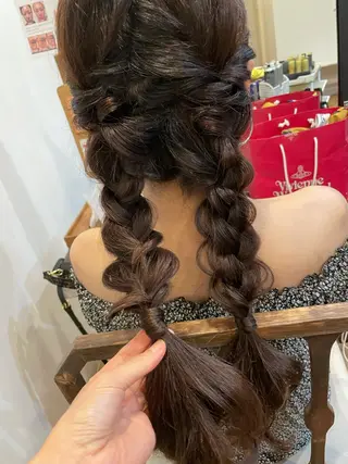 ロング ヘアアレンジ CASA 祇園四条のヘアスタイル