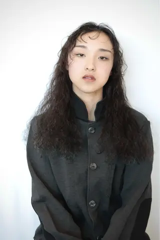 ロング パーマ 長谷川 絵美のヘアスタイル