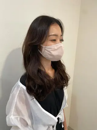 セミロング カラー 髪質改善特化 🫧松野力也のヘアスタイル