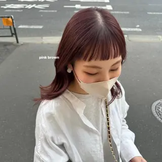 ミディアム カラー 暖色カラー/レイヤー 🌙 オノユリカのヘアスタイル