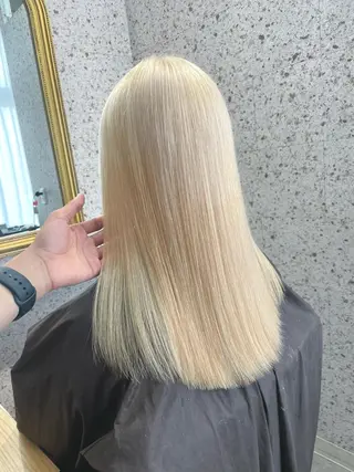 ロング カラー SHOTO ハイトー ン/ブロンドカラーのヘアスタイル