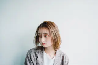 セミロング カラー 似合わせ美髪ヘア✨ 天王寺．阿倍野🌈のヘアスタイル